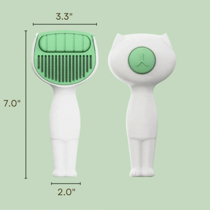 Versatile self-cleaning grooming brush for cats & dogs. Efficient deshedding & hair removal solution.