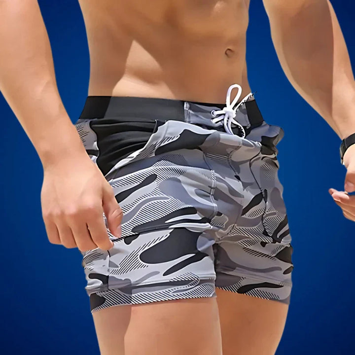 Comfortable men's quick-dry swim shorts for the beach, pool, and summer. Versatile activewear for your vacation.