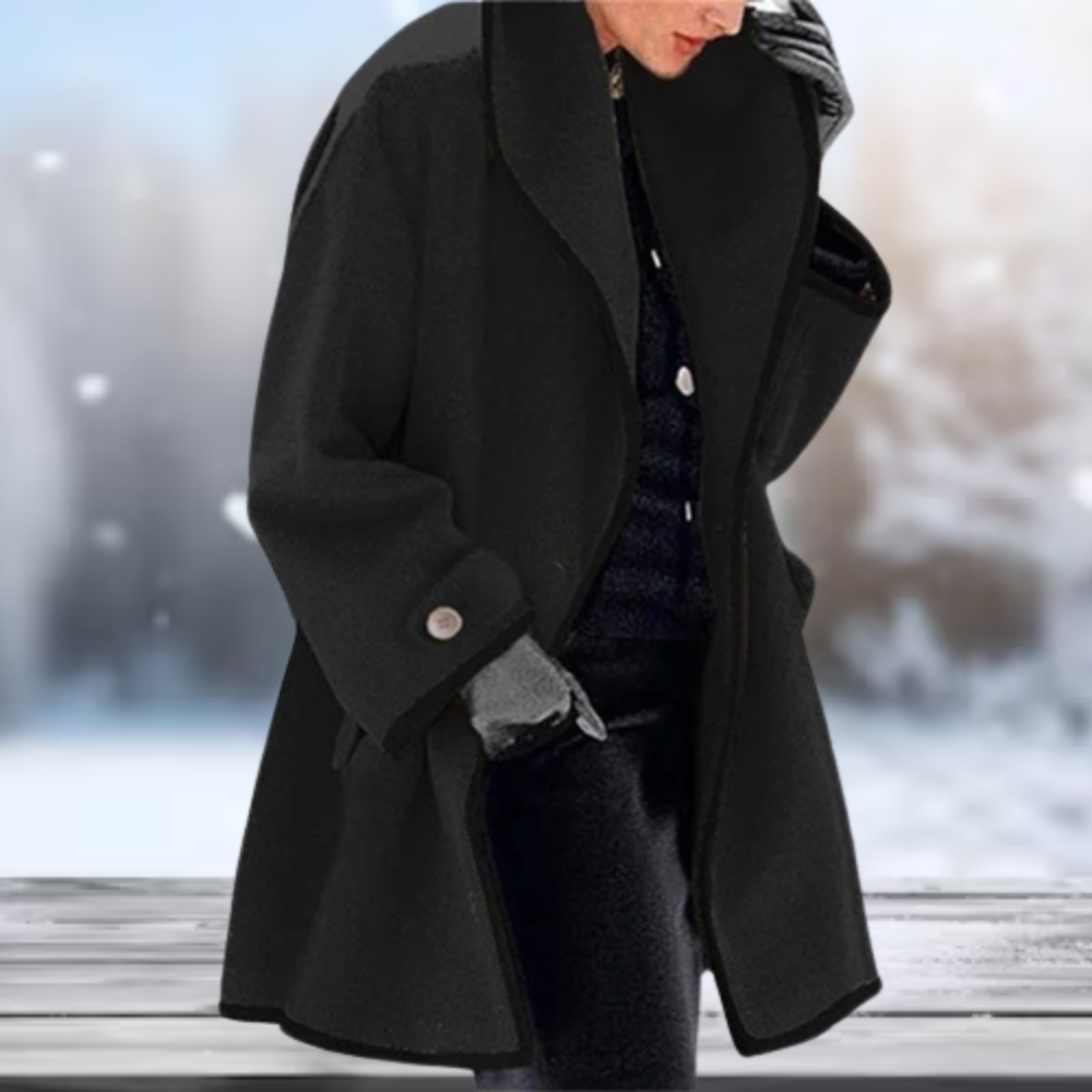 Ladies retro winter jacket, versatile cozy outerwear for warmth and timeless vintage fashion.