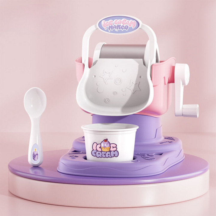Complete Children's Ice Cream Maker Playset, a perfect gift for kids to enjoy creative make-your-own ice cream fun.