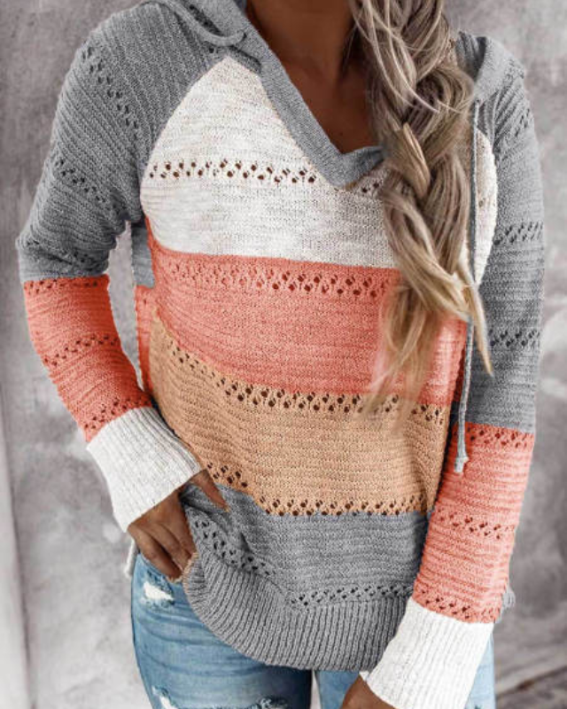 Stylish women's casual hoodie. Soft, comfortable everyday sweatshirt with a relaxed fit.