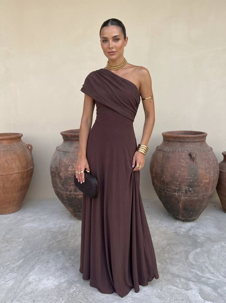 Elegant Toledo women's midi party dress, perfect for chic summer events & evening occasions.