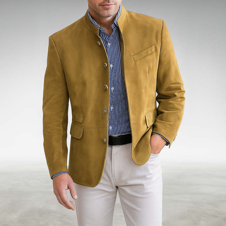 Effortless style: Men's casual modern button cardigan sweater, perfect for everyday layering.