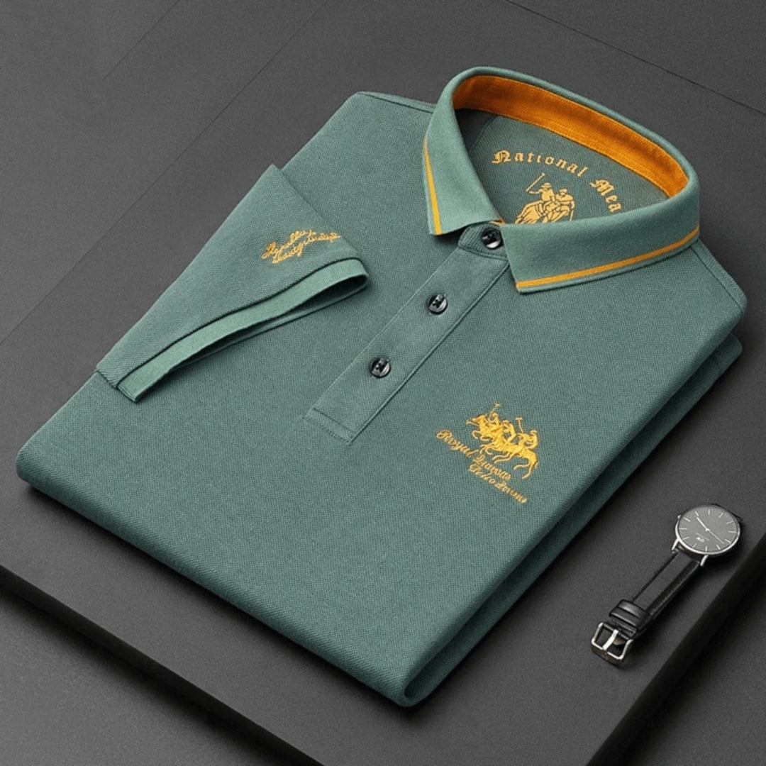 Men's casual button-up polo. Comfortable short-sleeve top for everyday wear & stylish men's fashion.