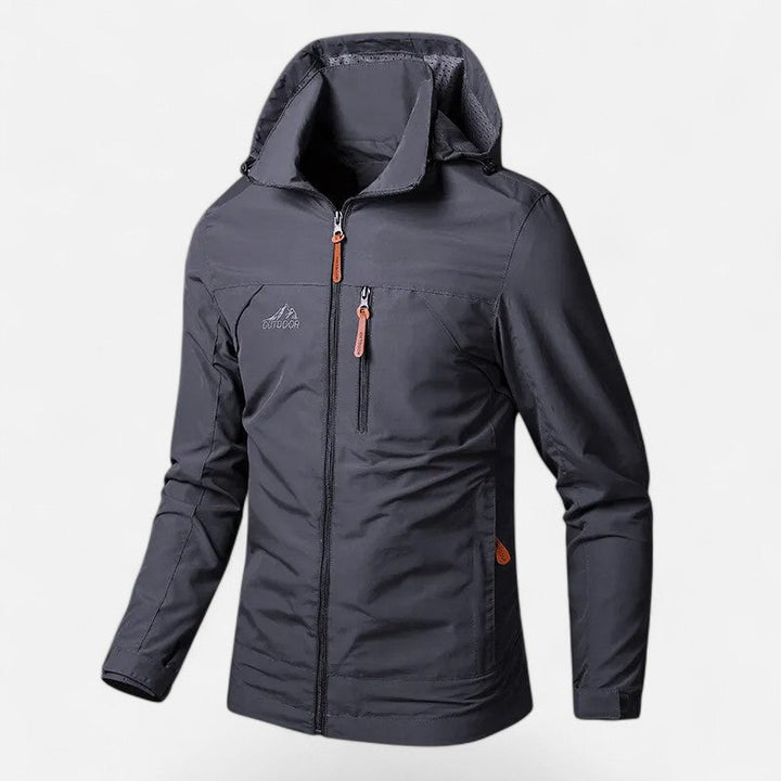 Men's casual loose-fit hooded jacket, perfect for everyday style and comfort.