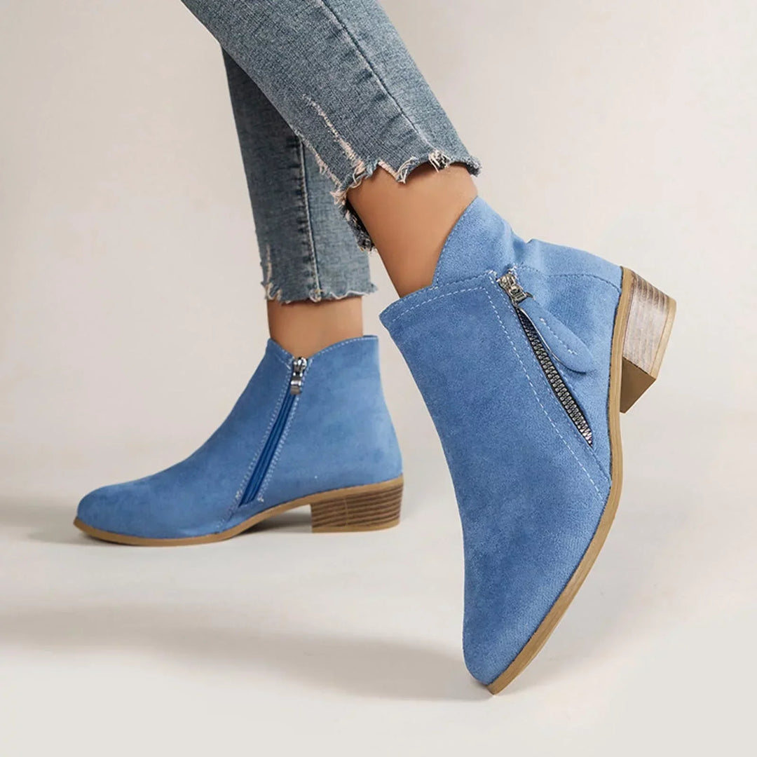 Stylish women's winter ankle boots, orthopedic design for comfort & daily posture support.
