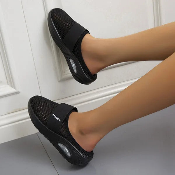 Chic women's wedge sandals with orthopedic design, providing arch support & comfort for everyday style.