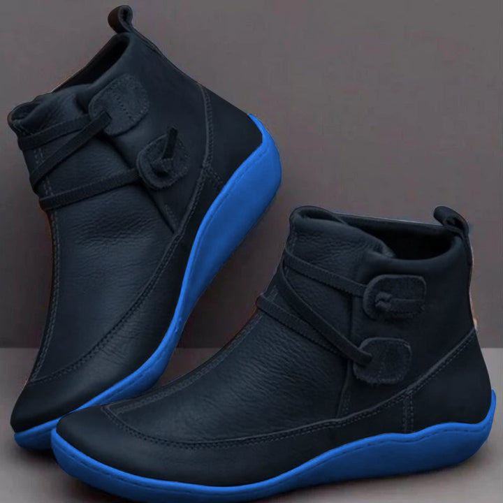 Classic women's supportive ankle boots, comfortable and stylish for everyday wear. Essential fall/winter walking footwear.