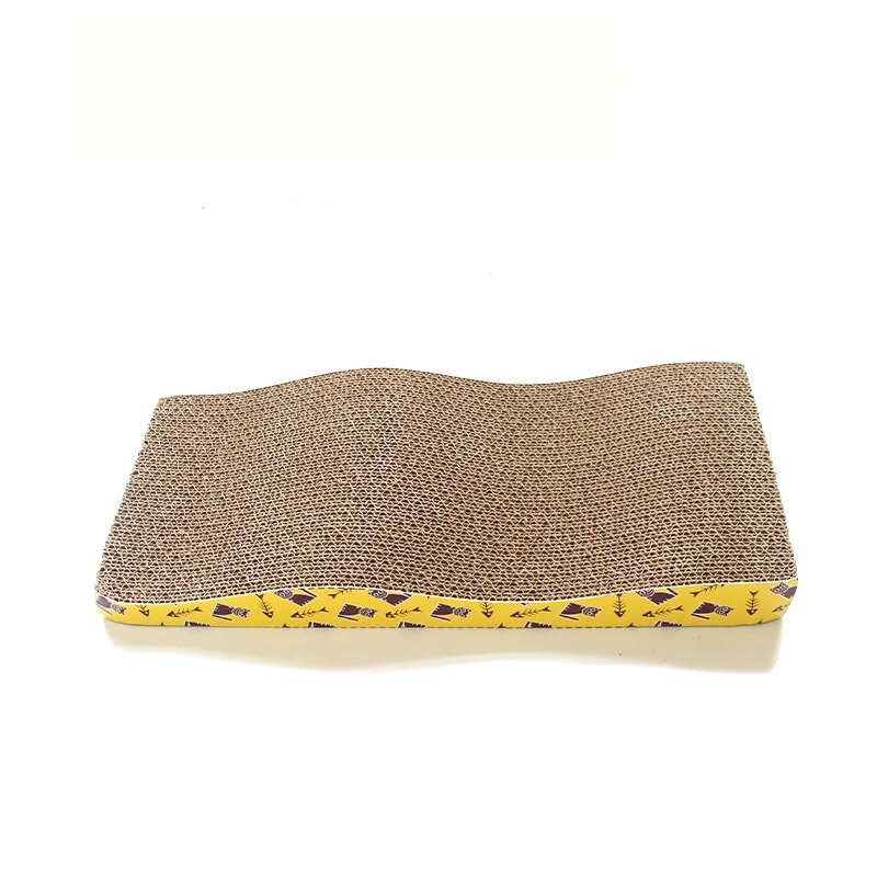 Stylish cat scratch pad & lounger, an engaging pet toy designed for feline play, claw care, and ultimate comfort.