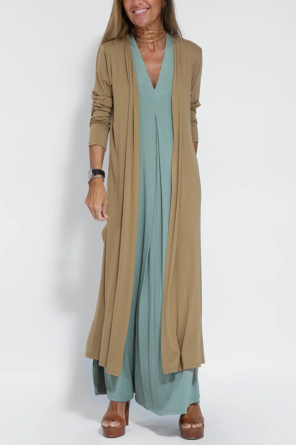 Chic Armorette slimming maxi dress for women, ideal for effortless spring fashion & comfortable summer style. Shaping design.