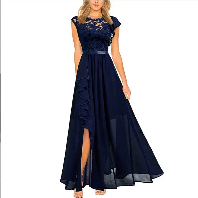 Sophisticated flowing A-line maxi dress for women, ideal for special occasion fashion.