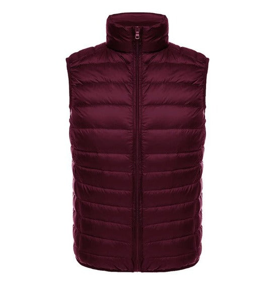 Men's outerwear: lightweight padded gilet, designed for ultimate warmth and comfort in cool weather.