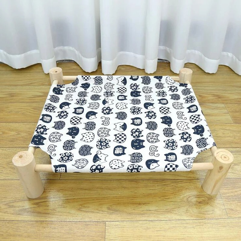 Washable elevated cat bed suitable for indoor & outdoor use, providing a cozy health haven for your feline.