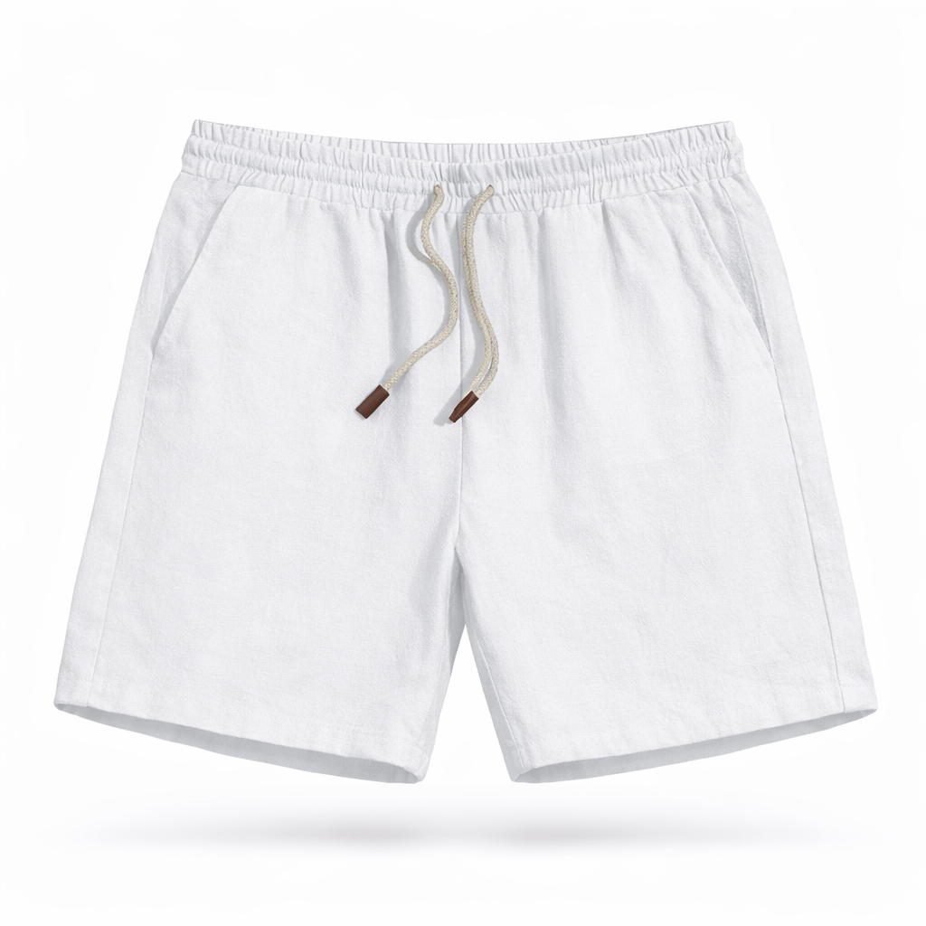 Stylish men's summer shorts with elastic drawstring waist, offering comfort and a casual look for any activity.