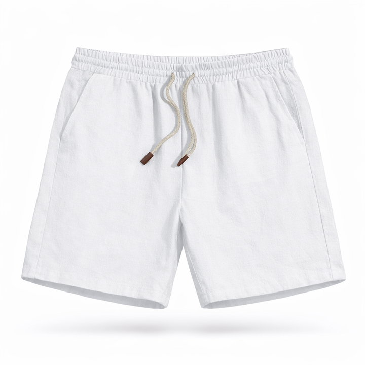 Stylish men's summer shorts with elastic drawstring waist, offering comfort and a casual look for any activity.