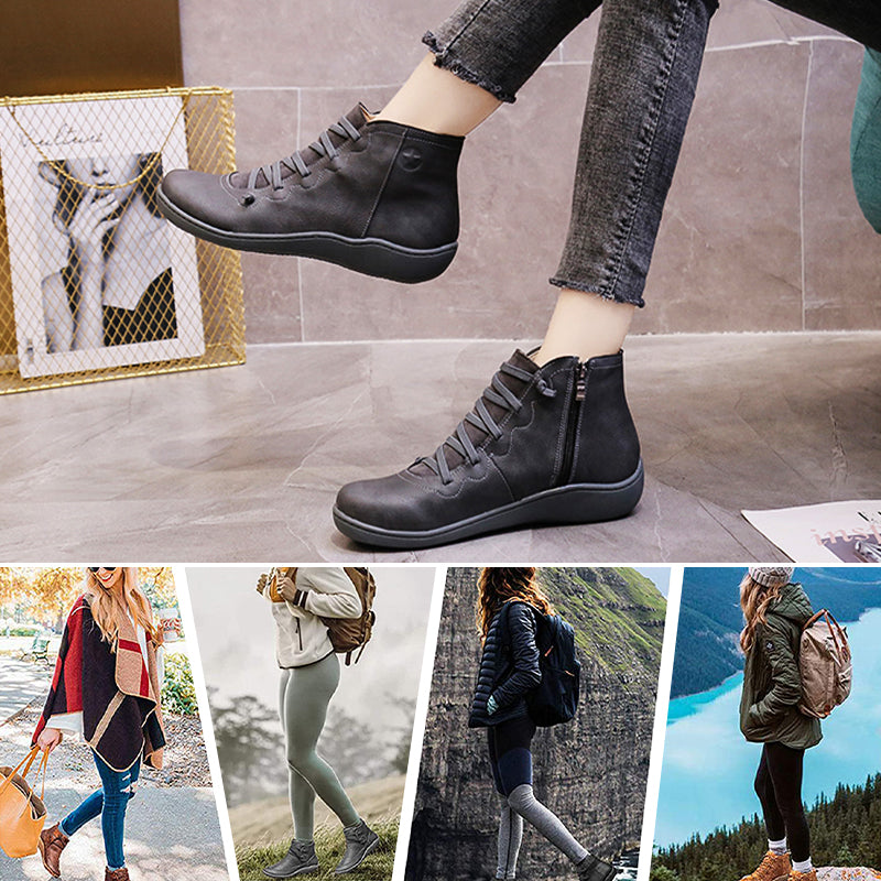Comfort footwear: Women's orthopaedic walking boots with zip, offering excellent foot support.