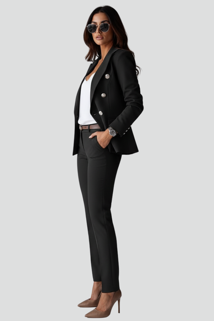 Stylish women's tailored trousers, offering versatile elegance. Comfortable professional formal wear for business.