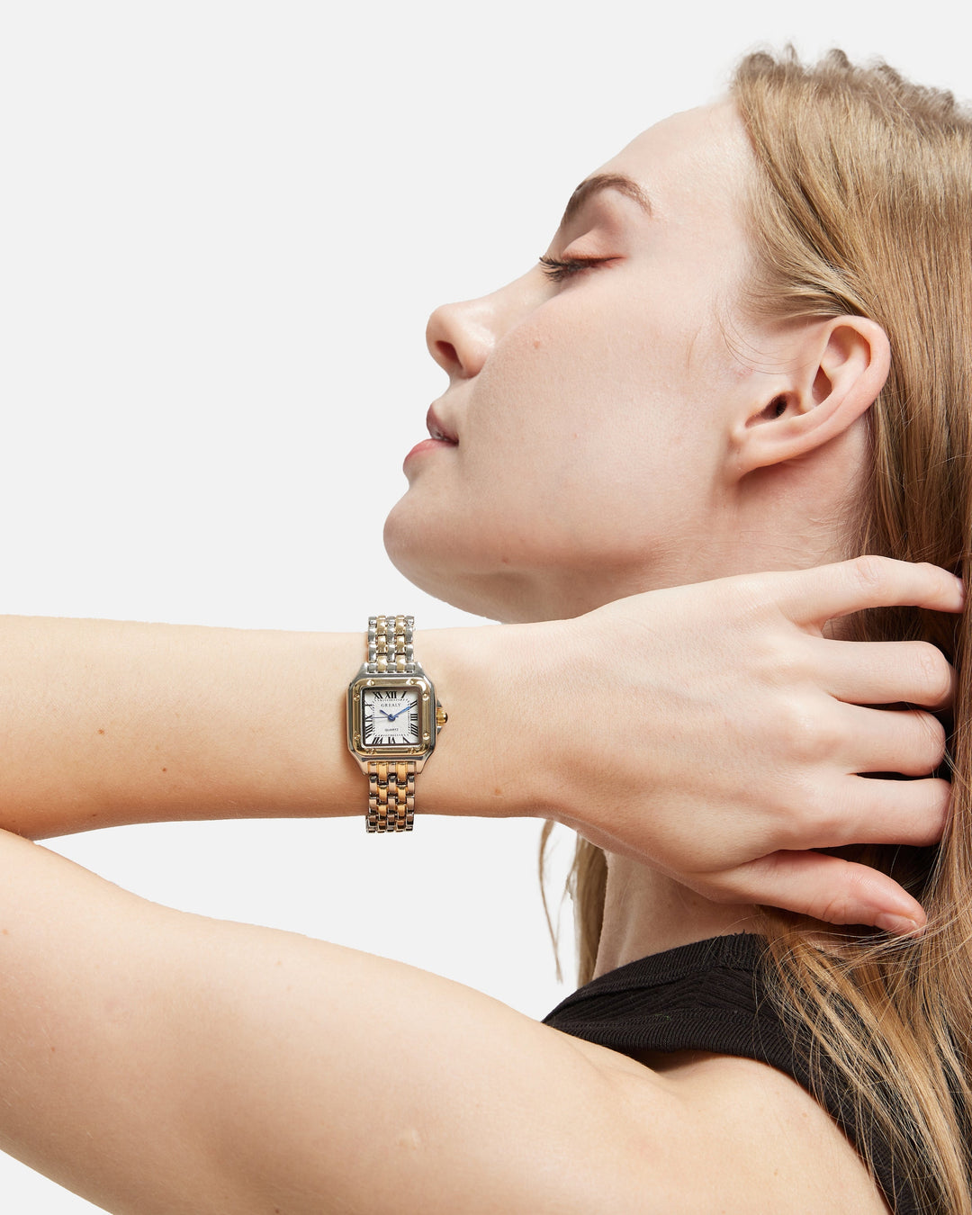 Elegant ladies' vintage quartz wrist watch, perfect fashion accessory and gift for her.