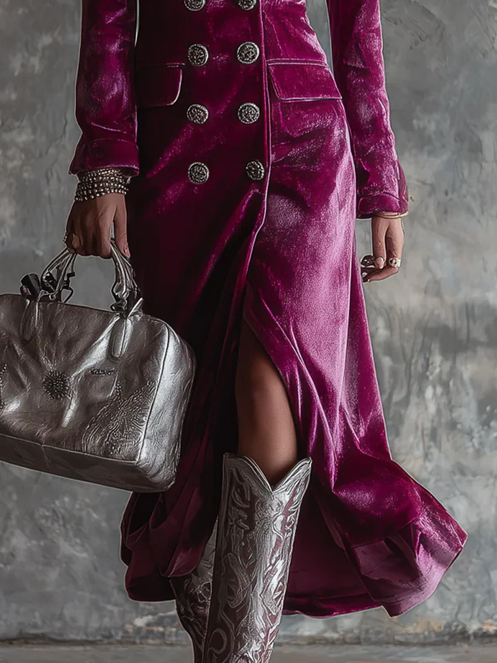 Formal women's blazer dress with tailored fit, perfect for evening wear, cocktail parties & special occasions.