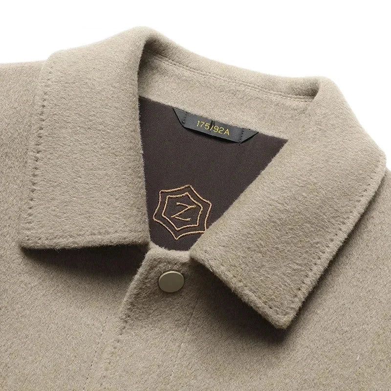 Classic men's elegant jacket, a stylish and sleek piece of versatile outerwear perfect for autumn fashion.