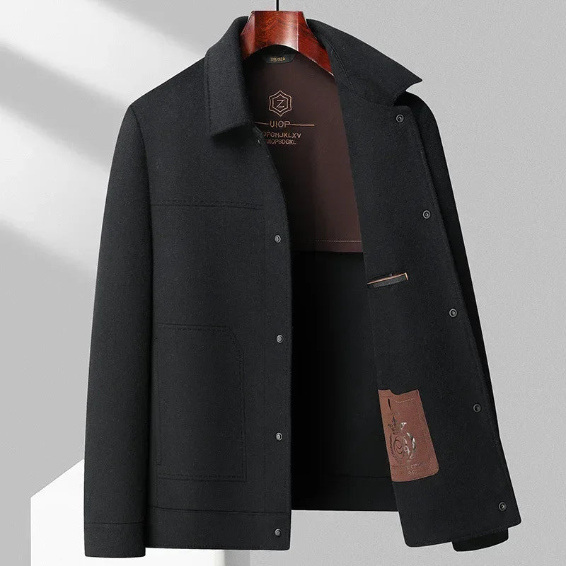 Versatile men's classic jacket, suitable for both formal and casual outfits, offering elegant outerwear.