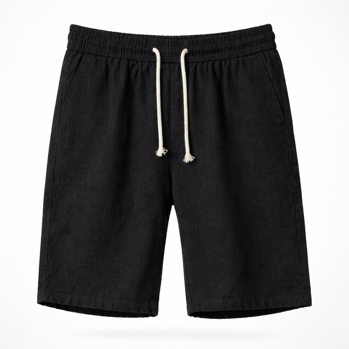 Stylish men's relaxed fit drawstring shorts. Ideal for casual summer outings, beach, or vacation wear.
