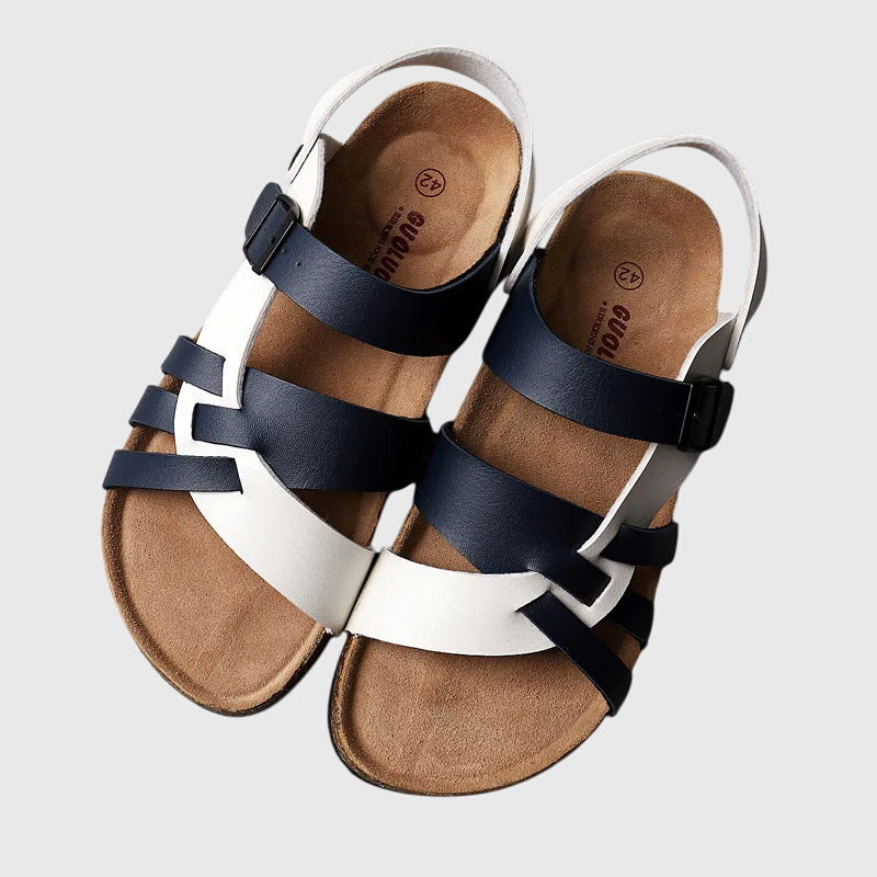 Adjustable women's orthopaedic sandals, providing all-day comfort and essential arch support for feet.