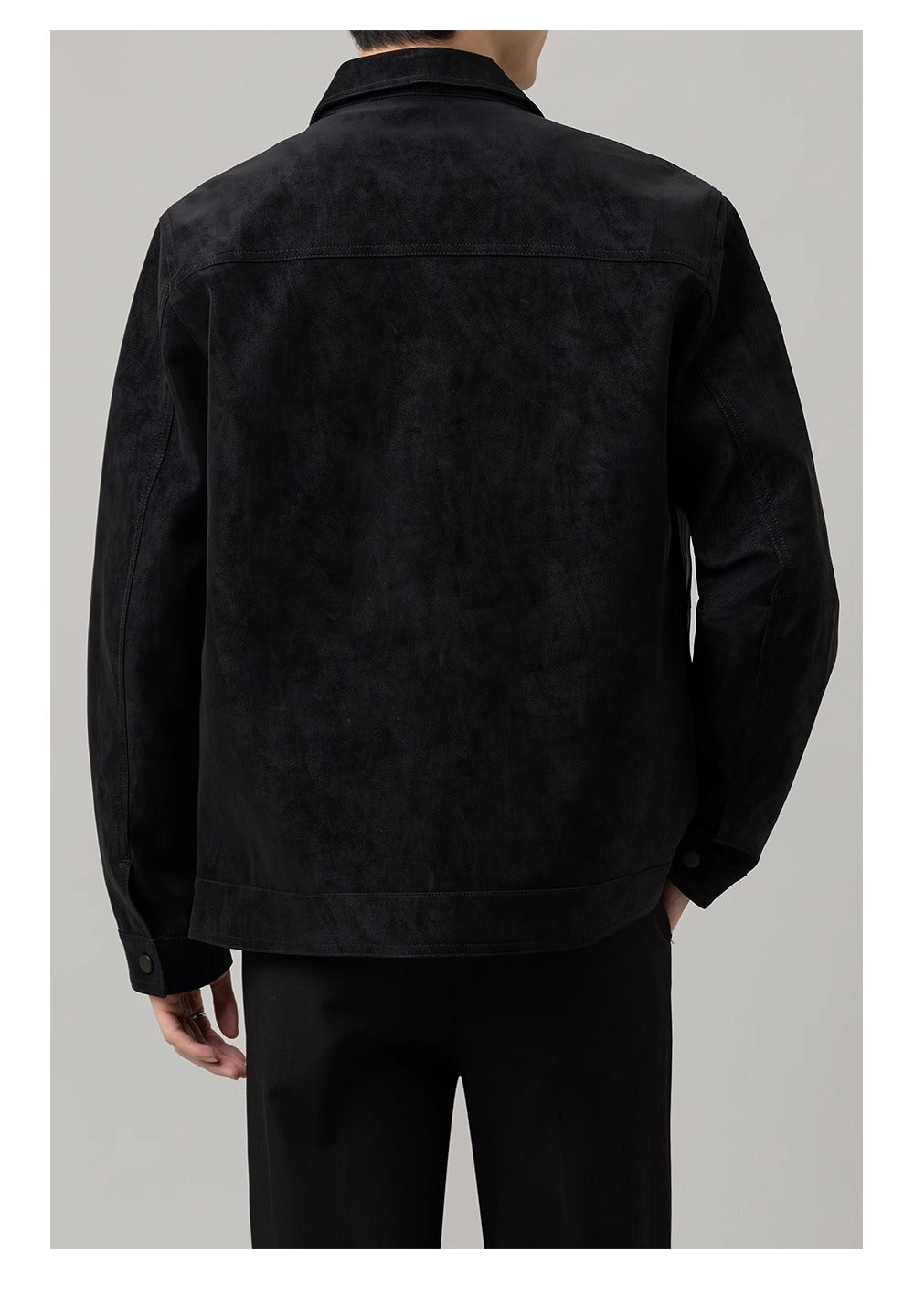 Versatile men's outerwear, a stylish button-down shirt jacket for casual layering & everyday fashion.