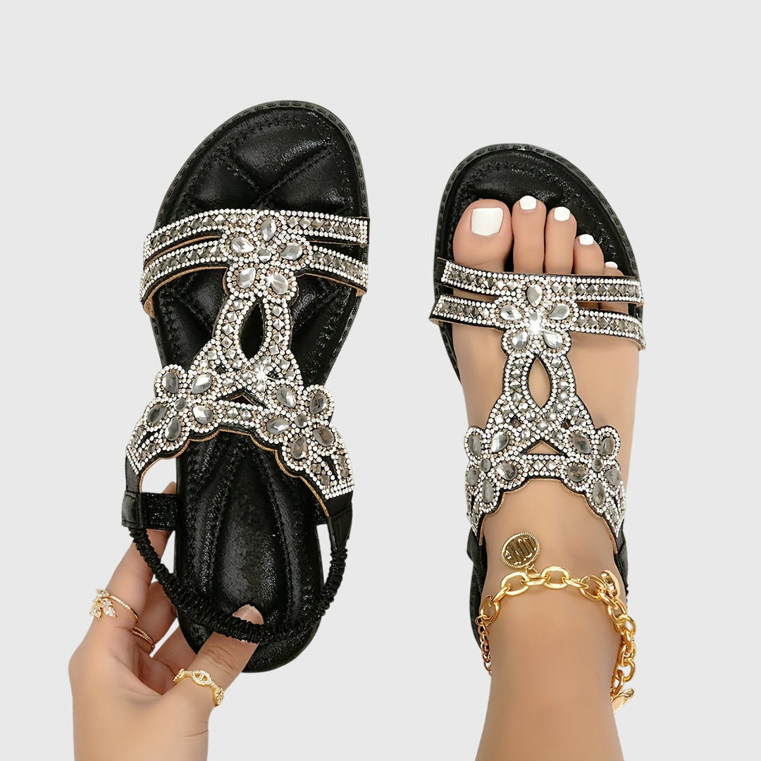 Stylish women's orthopedic sandals, back strap, all-day comfort & elegant design.