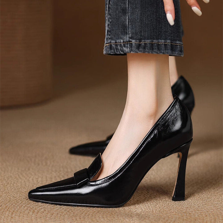 Sophisticated women's pointed toe heels for formal events. Elevate your elegant dress shoe collection.