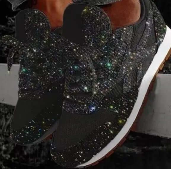 Glitter Chunky Height-Boosting Trainers