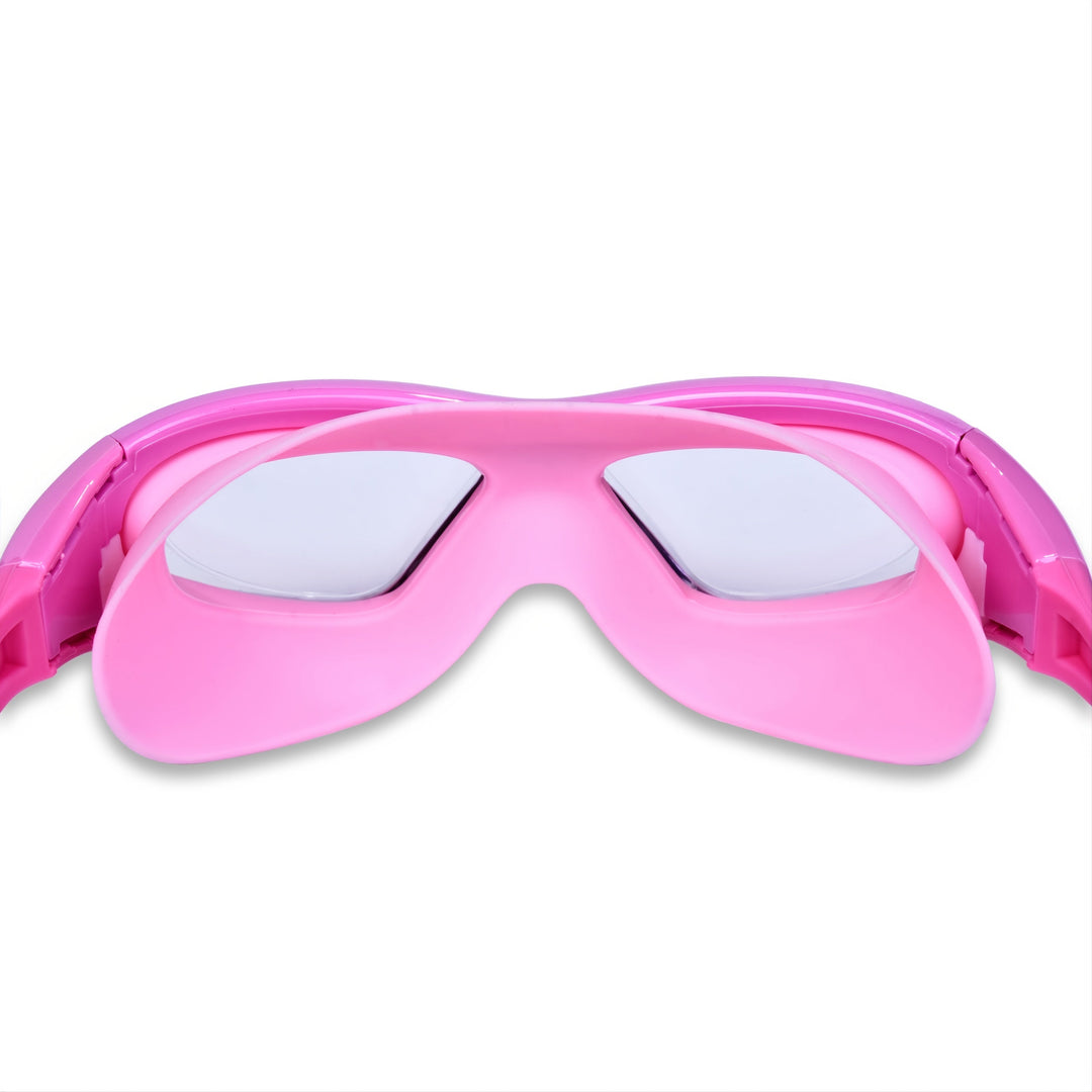 Essential pool accessory: large frame kids swim goggles with anti-fog & UV protection.