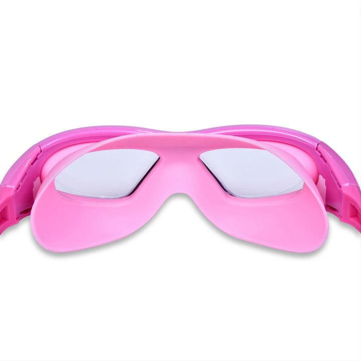 Essential pool accessory: large frame kids swim goggles with anti-fog & UV protection.