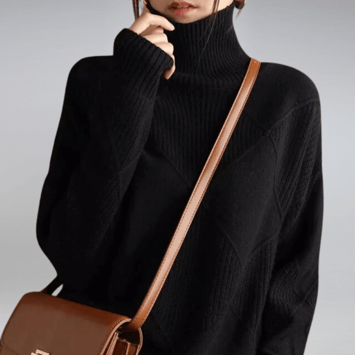 Women's Turtleneck Relaxed Fit Sweater