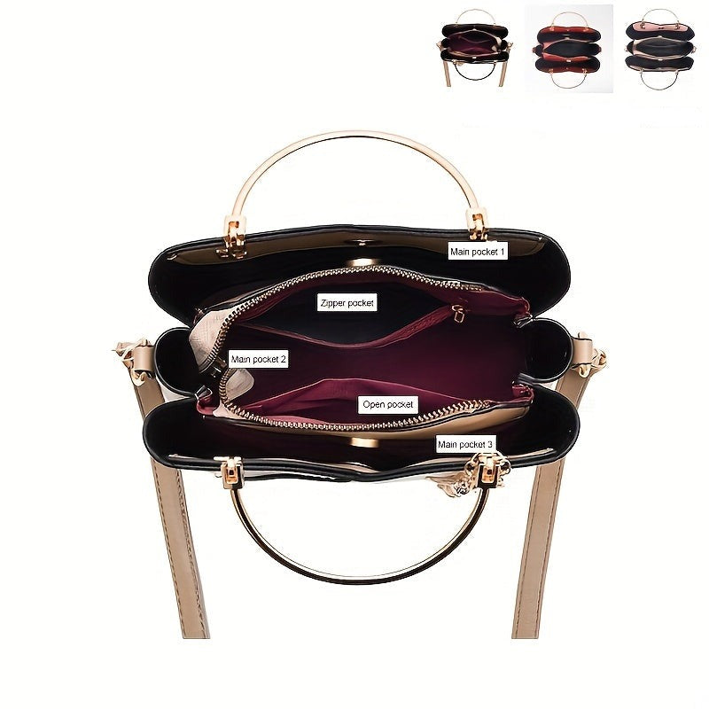Premium luxury leather handbag for women, perfect for a sophisticated everyday look.