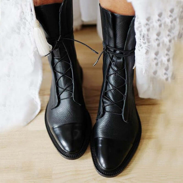 Women's Pointed Vegan Leather Ankle Boots
