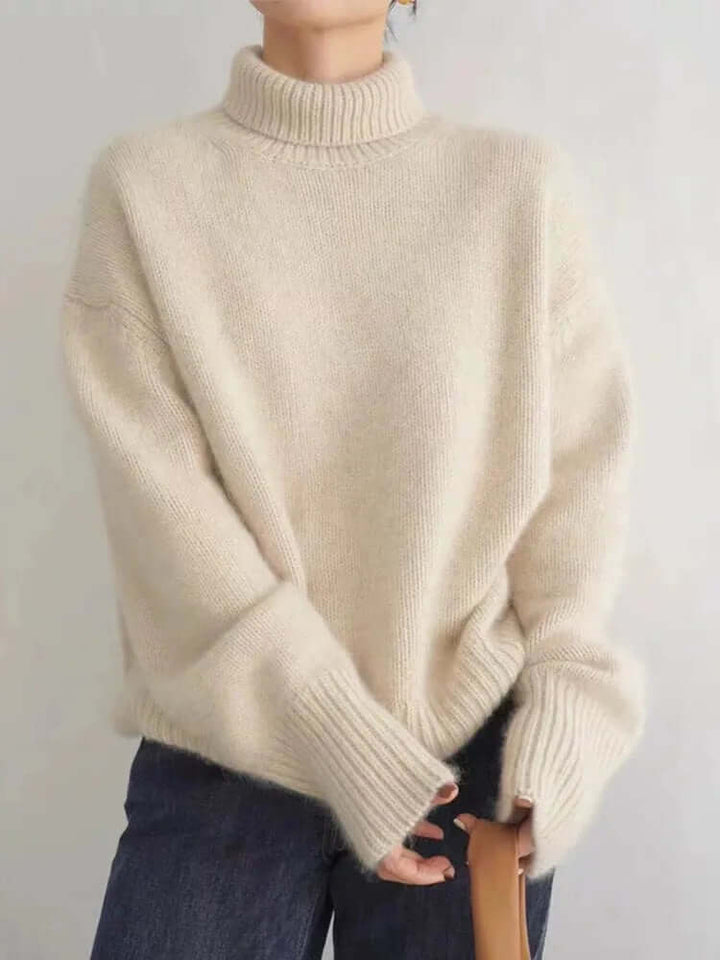 Women's Soft Knitted High Neck Sweater