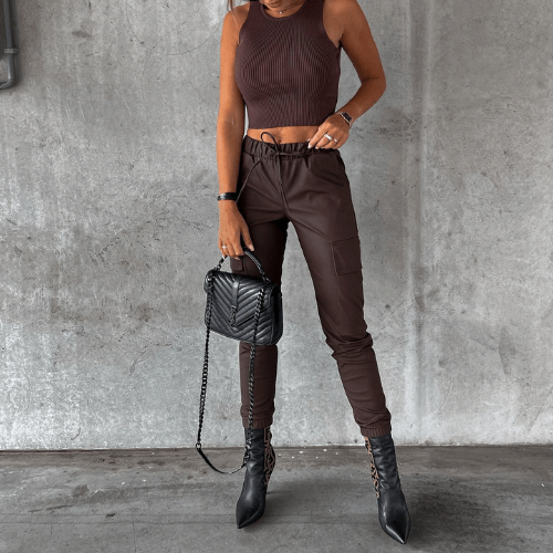 Women's Slim Fit Cargo Trousers
