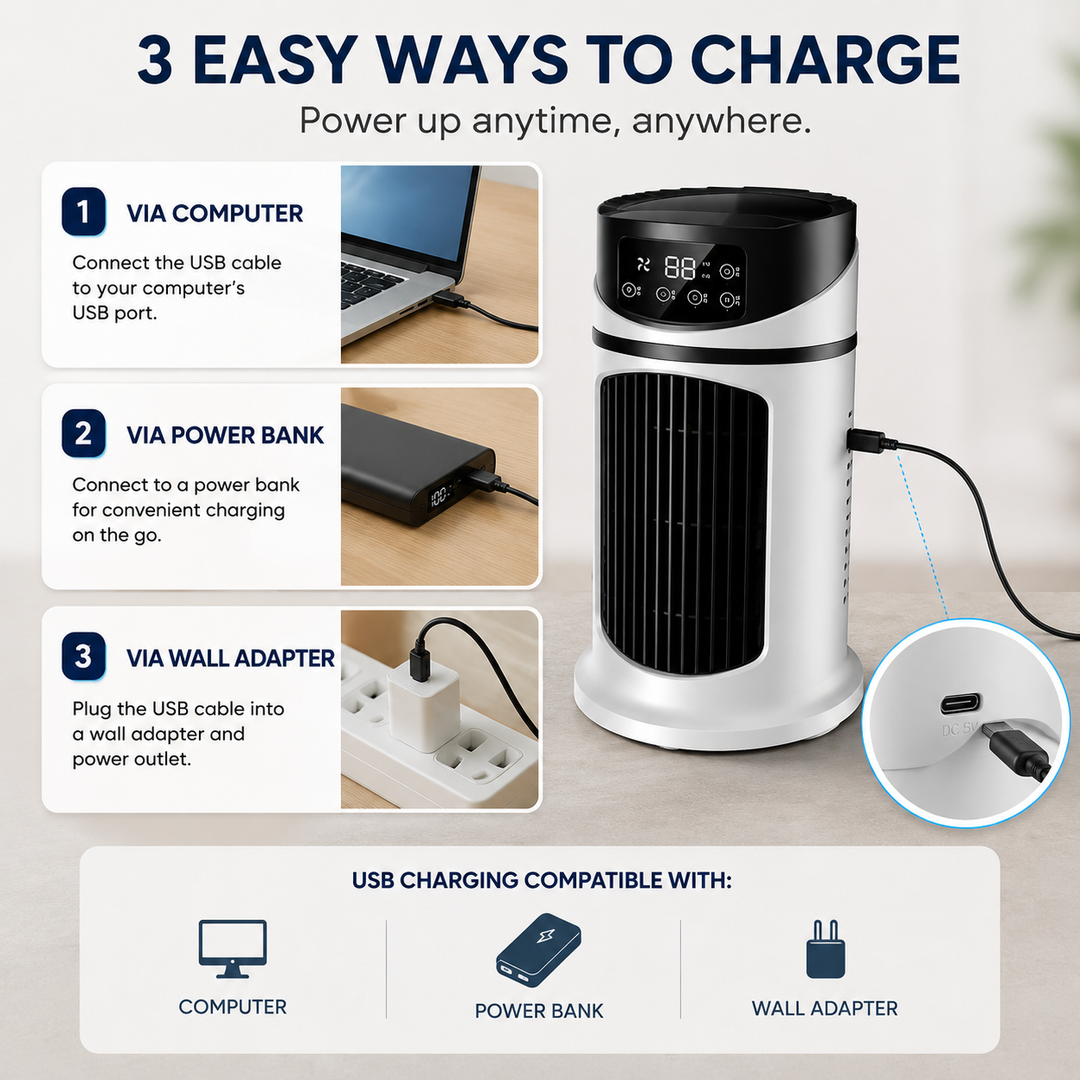 Portable Air Conditioner - Energy Efficient & Compact Room Cooler