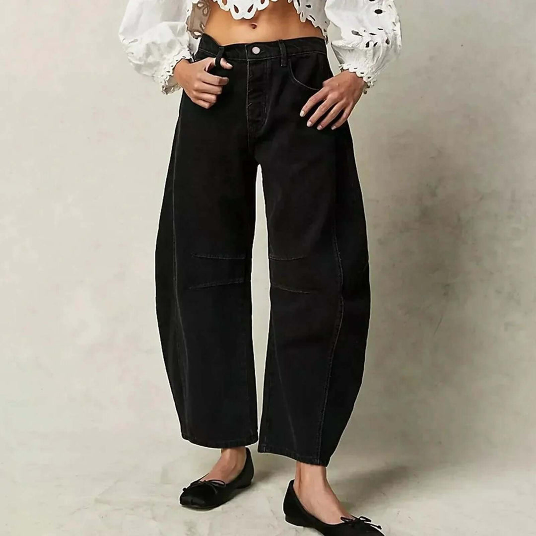 Women's High-Waisted Wide-Leg Jeans