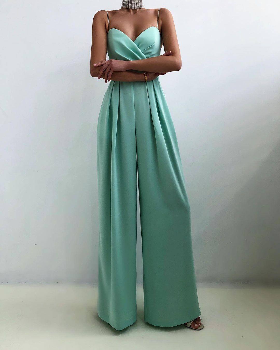 Women's Elegant High-Waist Jumpsuit