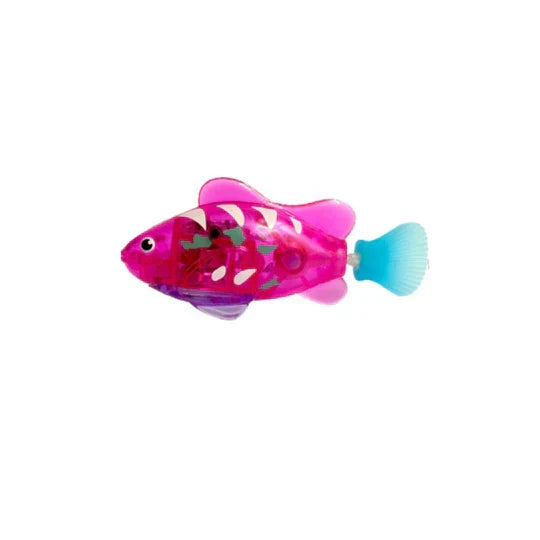 Floating fish interactive cat toy for water; promotes mental & physical enrichment.