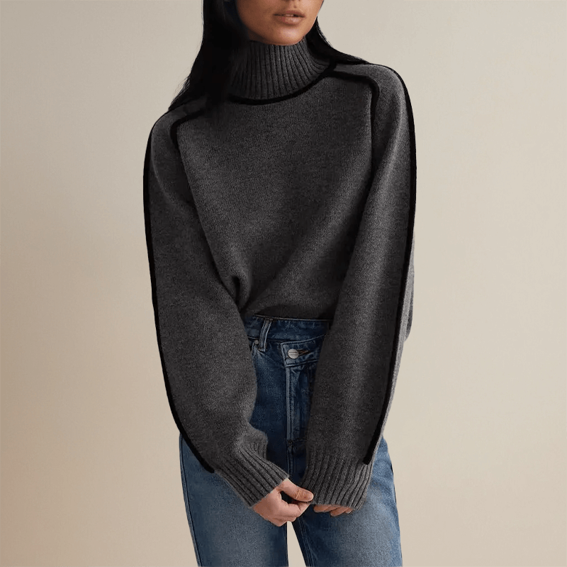 Women's Semi-High Neckline Sweater