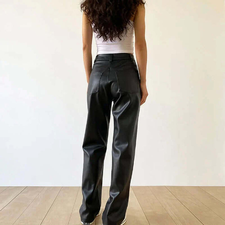 Women's High-Waist Straight Leg Vintage Pants