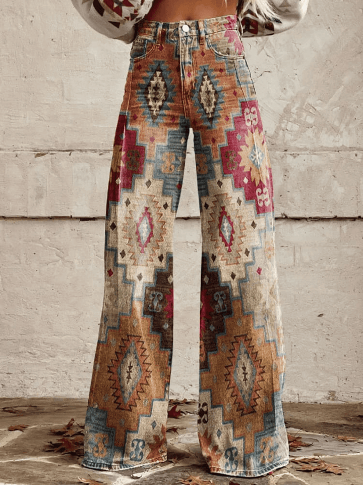 Women's High-Waisted Wide Leg Trousers