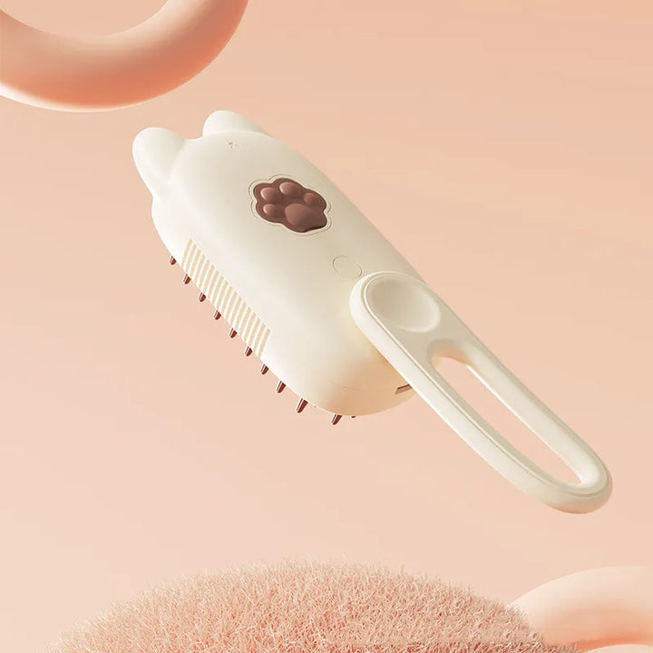 Electric scalp massager brush for men & women, featuring cute cat ears, perfect for stimulating hair growth.