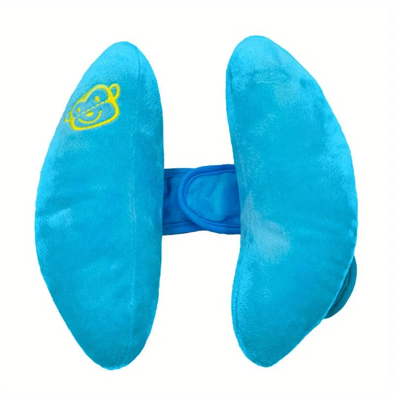 Soft infant adjustable head support pillow for strollers & car seats. Memory foam for comfort & neck protection.