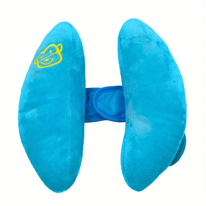 Soft infant adjustable head support pillow for strollers & car seats. Memory foam for comfort & neck protection.