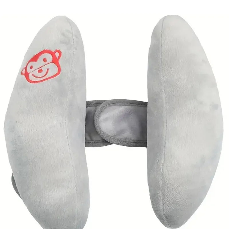 Crash-tested baby head & neck support pillow for travel. Adjustable, soft memory foam for strollers & car seats.