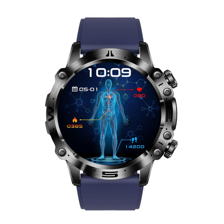 Advanced Bluetooth smartwatch, a powerful fitness & health monitor with heart rate, BP, and ECG tracking for modern users.